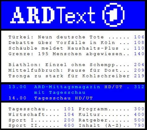 ard videotext seite 400